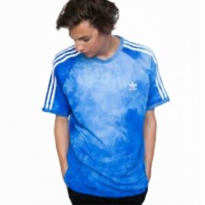 Adidas X Pharrell Williams “Hu Holi” Blue Tie Dye Shirt Large EUC!